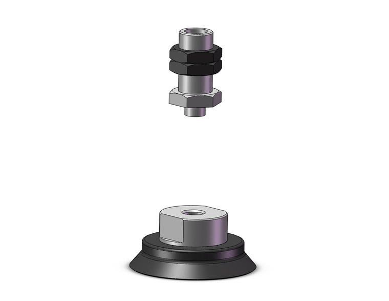 SMC ZPT50HF-A14 Vacuum Pad, Without Buffer