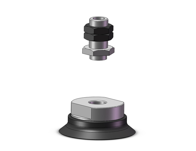 SMC ZPT63HU-A16N Vacuum Pad, Without Buffer
