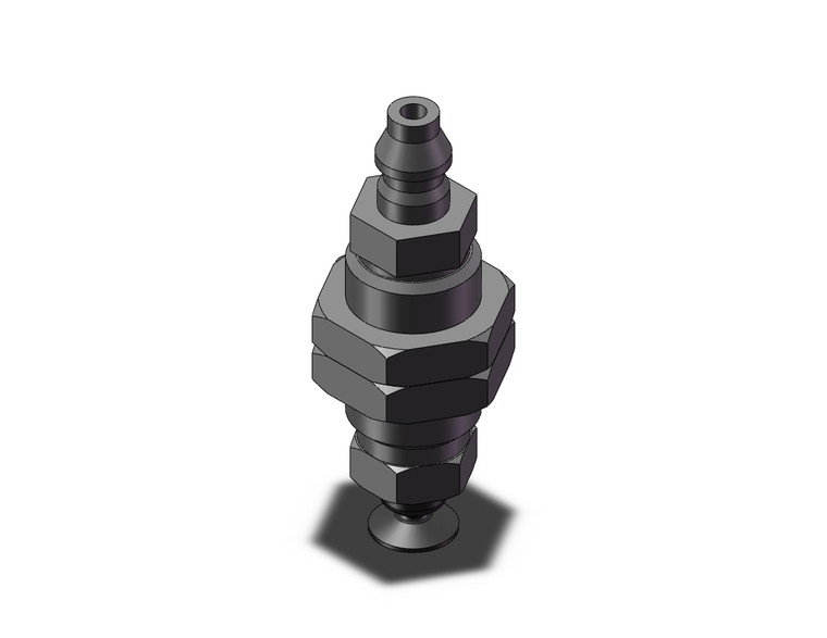 SMC ZP3-T035UN-A6-U4 Vertical Vacuum Inlet, W/Adapter