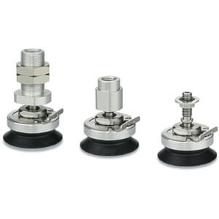 SMC ZP3E-TF63BMCL-AL16 Vertical Vac Inlet W/Ball Joint Adapter