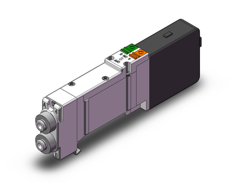 SMC SQ2A41-5LOD1-C4 Valve, Dbl, Non Plug-In, 3 Port