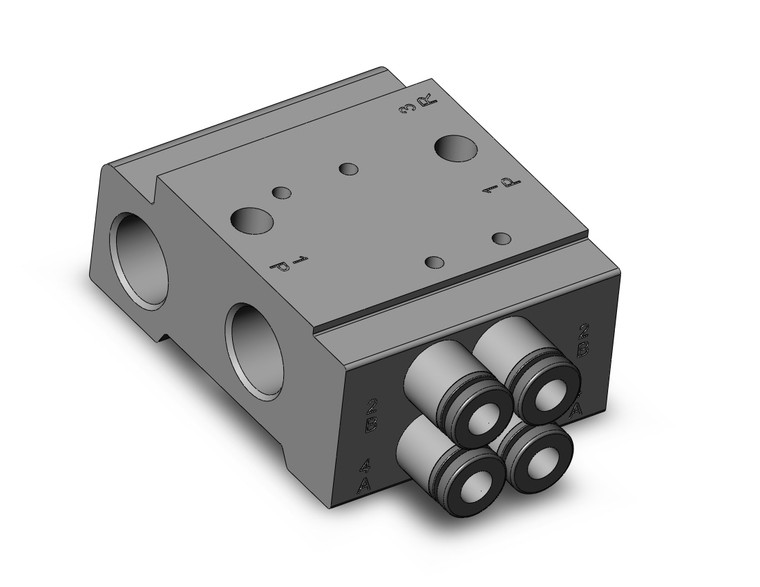 SMC SS0755-02C4C Plug Lead Base Mount Bar Manifold