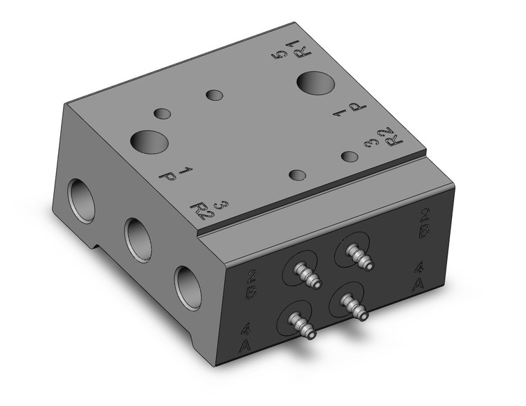 SMC SS0755-02V2C plug lead base mount bar manifold