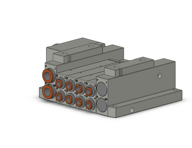SMC SS5V2-W10CD-04D-C6 4/5 Port Solenoid Valve