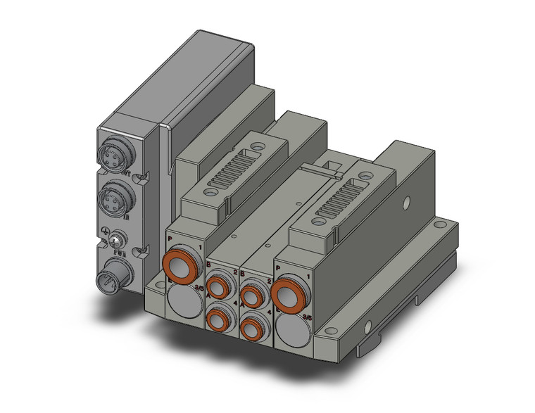 SMC SS5V2-W10S1EAND-02BS-N7-D0 4/5 Port Solenoid Valve