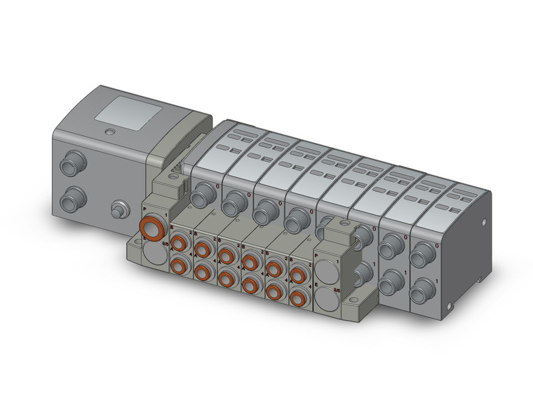 SMC SS5V2-W10S1ZEND-06DS-C6 4/5 Port Solenoid Valve