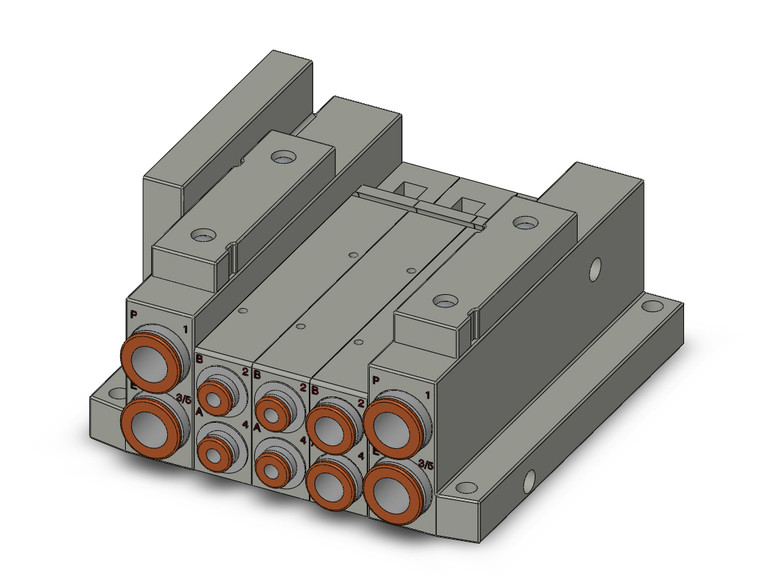 SMC SS5V2-W10S10D-03B-C4 4/5 Port Solenoid Valve
