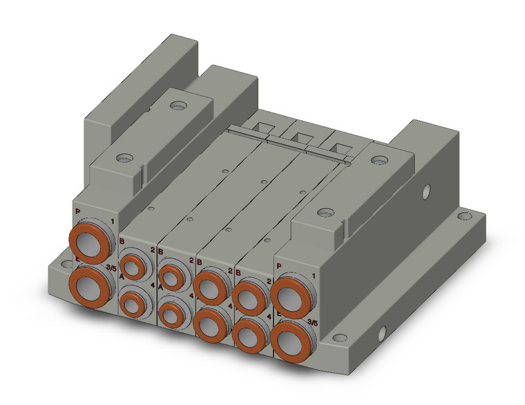 SMC SS5V2-W10S10D-04B-C6 4/5 Port Solenoid Valve