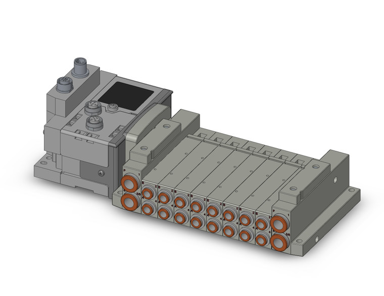 SMC SS5V2-W10S6ZE2D-08B-N7 ss5v 08 station manifold, tie-rod base