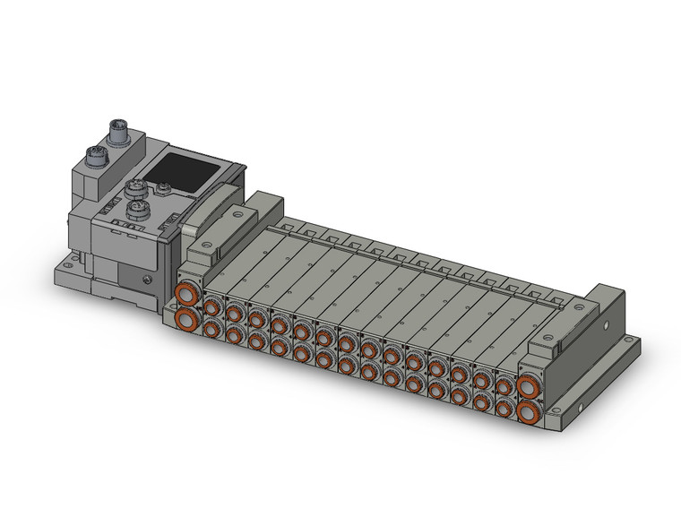 SMC SS5V2-W10S6ZE2D-14B-N7 ss5v 14 station manifold, tie-rod base