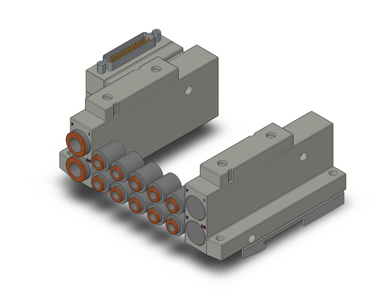 SMC SS5V2-10FD1-05D-C6-D0 4/5 Port Solenoid Valve