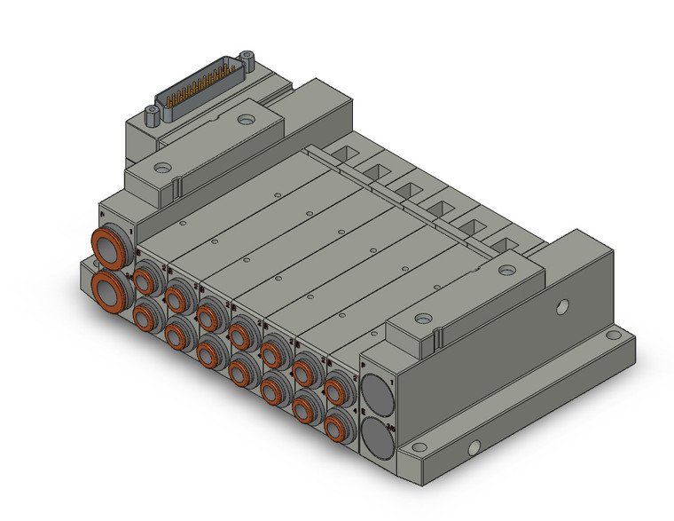 SMC SS5V2-10FD1-07D-C6 4/5 Port Solenoid Valve