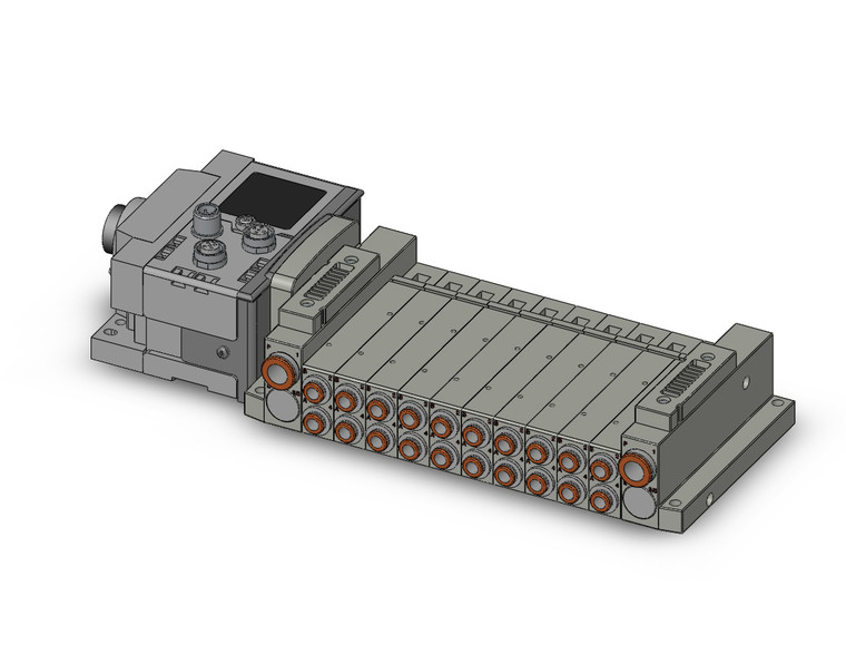 SMC SS5V2-10S6Q3ND-10BS-C6 Manifold, Plug-In