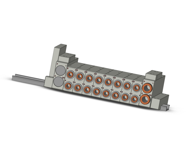 SMC SS5V2-16S30D-08U-C6 4/5 Port Solenoid Valve