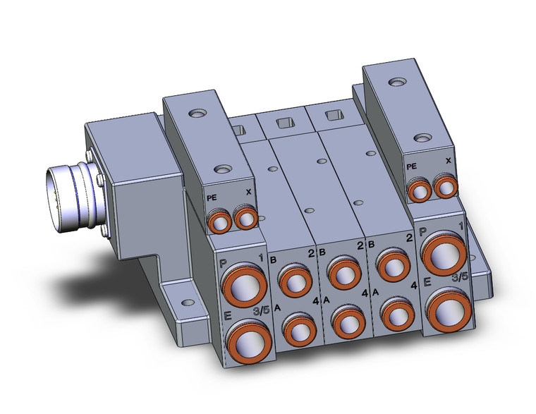 SMC SS5V3-W10CD-03BR-C8 4/5 Port Solenoid Valve