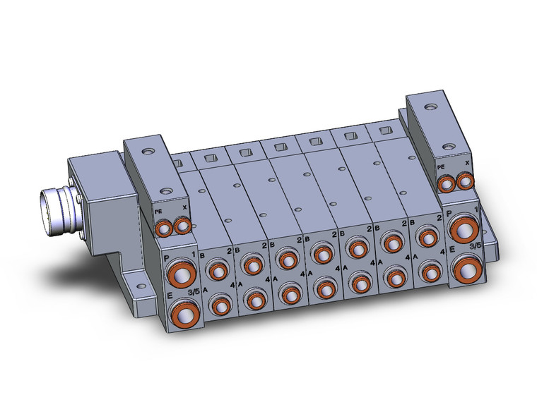SMC SS5V3-W10CD-07BR-N7 4/5 Port Solenoid Valve