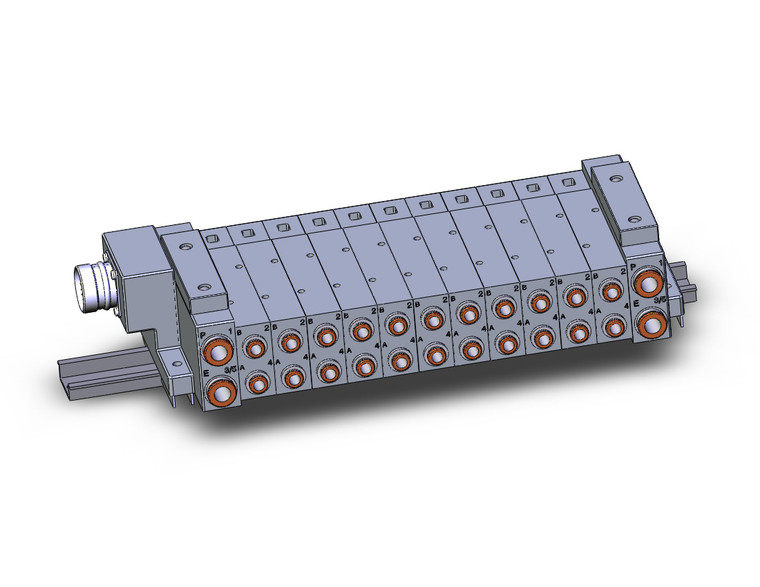 SMC SS5V3-W10CD-11B-N7-D Ss5V 11 Station Manifold, Tie-Rod Base