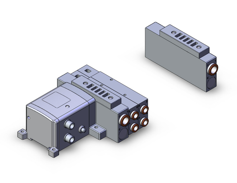 SMC SS5V3-W10S1ZEND-08BS-C8 4/5 Port Solenoid Valve