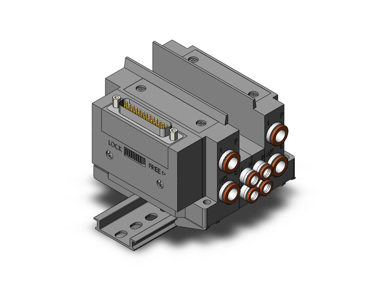 SMC SS5Y3-10F1-02B-N7D0 Ss5Y3 2 Sta Manifold Base