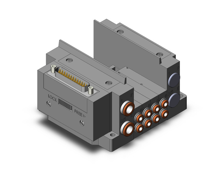 SMC SS5Y3-10F1-04D-C4 Ss5Y3 4 Sta Manifold Base
