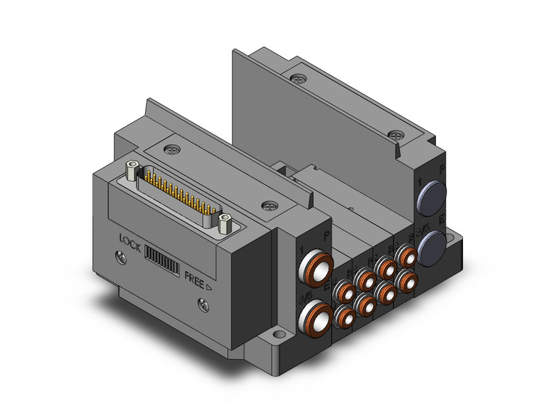 SMC SS5Y3-10F1-04D-N3 Ss5Y3 4 Sta Manifold Base