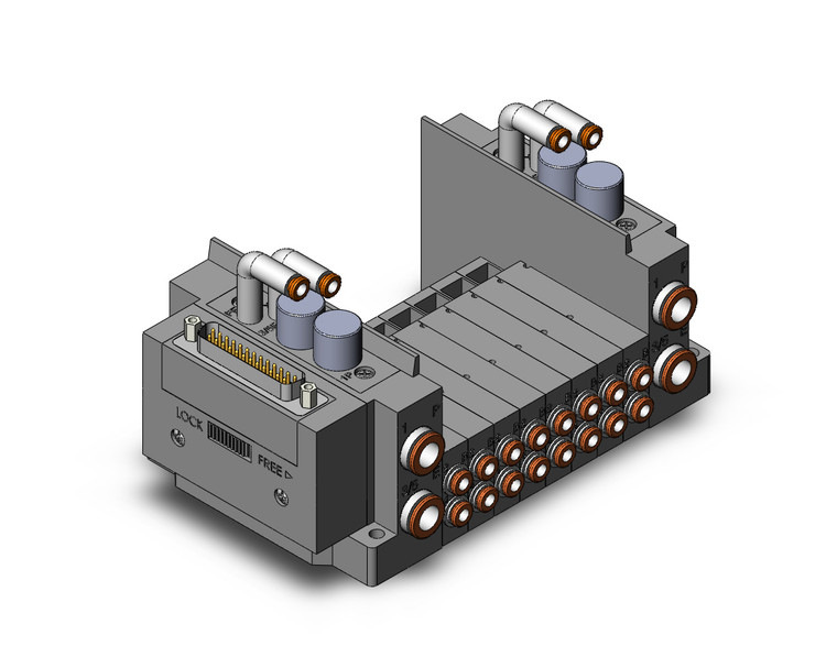 SMC SS5Y3-10F1-08BR-N3 Ss5Y3 8 Sta Manifold Base