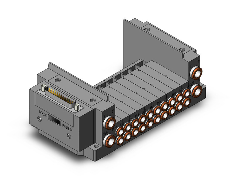 SMC SS5Y3-10F1-10B-C6 Ss5Y3 10 Sta Manifold Base