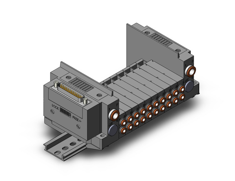 SMC SS5Y3-10F1-10BS-C4A Ss5Y3 10 Sta Manifold Base