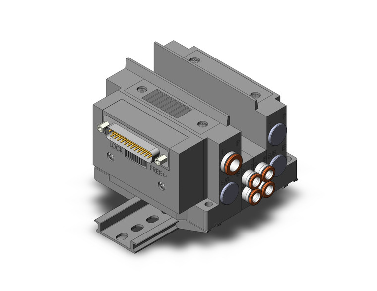 SMC SS5Y3-10F2-02DS-N7D Ss5Y3 2 Sta Manifold Base