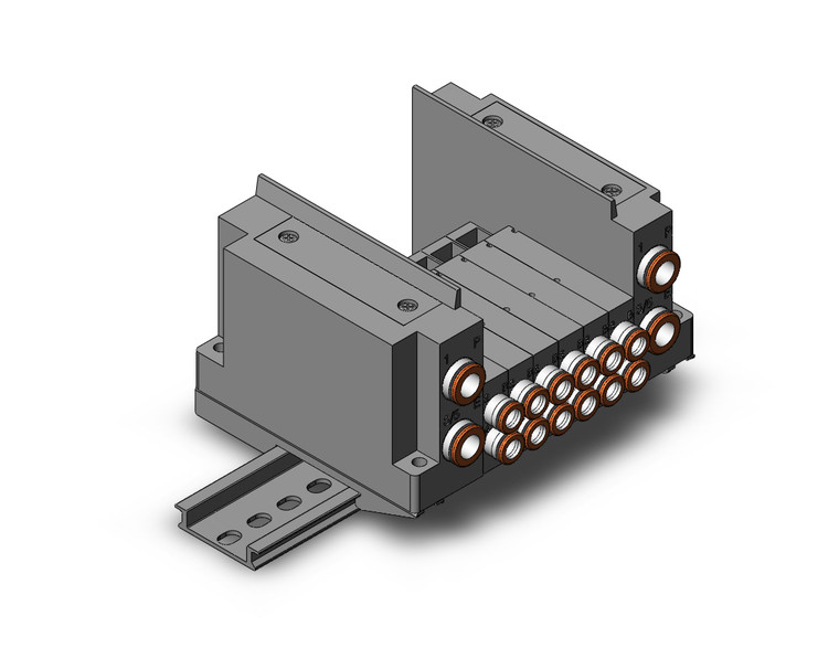 SMC SS5Y3-10S0-06B-N7D0 Ss5Y3 6 Sta Manifold Base