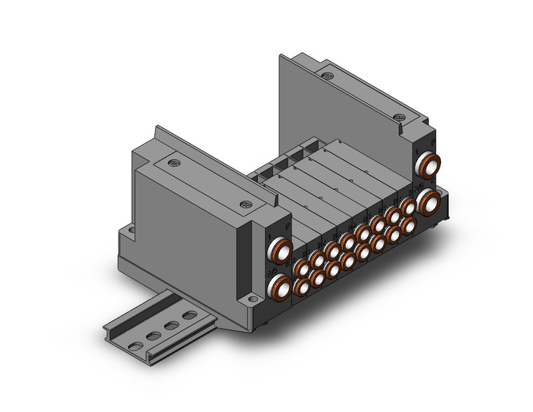 SMC SS5Y3-10S0-08B-C6D0 Ss5Y3 8 Sta Manifold Base