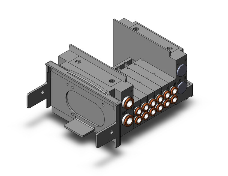 SMC SS5Y3-10S60-06D-C6D0 Ss5Y3 6 Sta Manifold Base