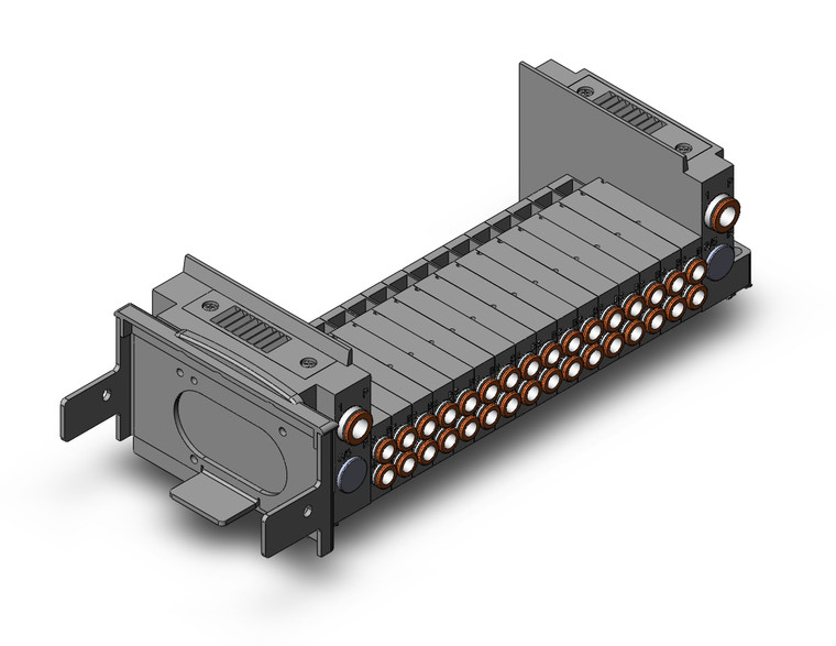 SMC SS5Y3-10S60-16F-C6D0 Ss5Y3 16 Sta Manifold Base
