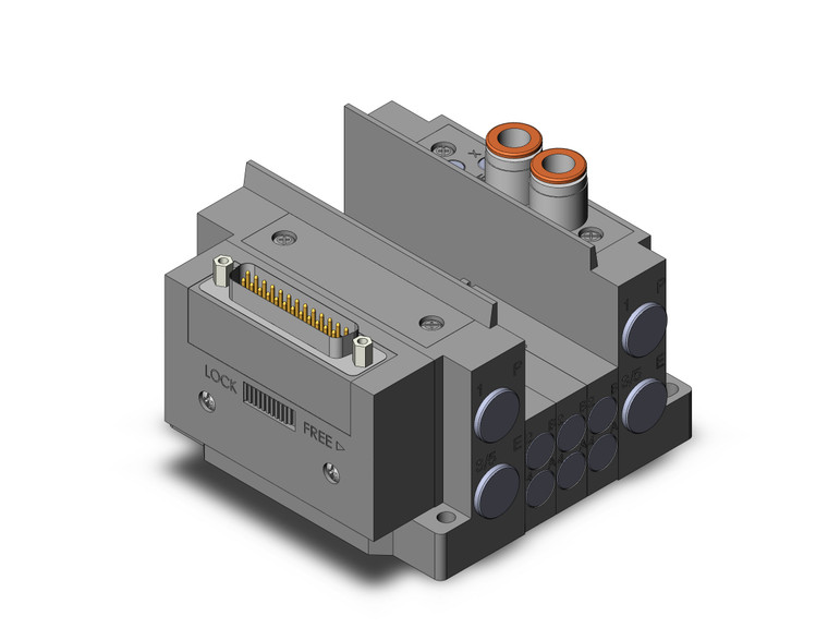 SMC SS5Y3-12F1-03U-N Ss5Y3 3 Sta Manifold Base