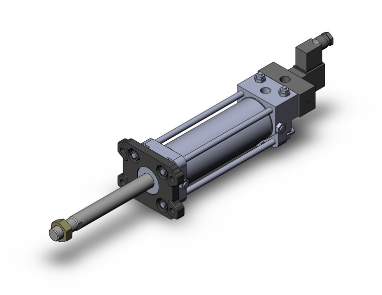 SMC CV3FN50-125-5D-B Cyl W/Valve