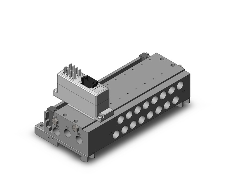 SMC SS5Y3-50S5N-08B-01D0 Plug-In Metal Base