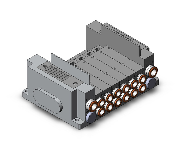 SMC SS5Y5-10S0-06BS-C8 Ss5Y5 6 Sta Manifold Base