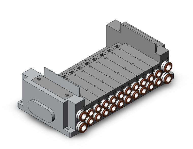 SMC SS5Y5-10S0-10B-C8 Ss5Y5 10 Sta Manifold Base