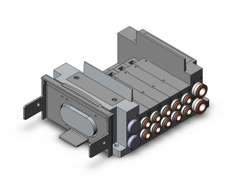 SMC SS5Y5-10S60-05U-N7 Ss5Y5 5 Sta Manifold Base