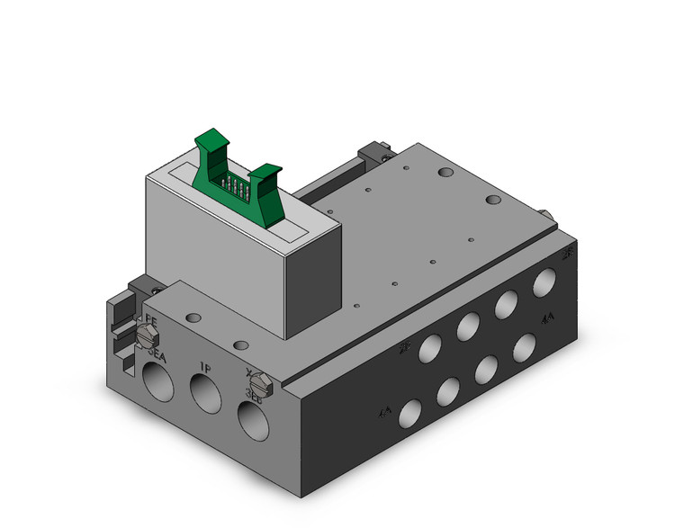 SMC SS5Y5-50PH1-04D-01T Plug-In Metal Base