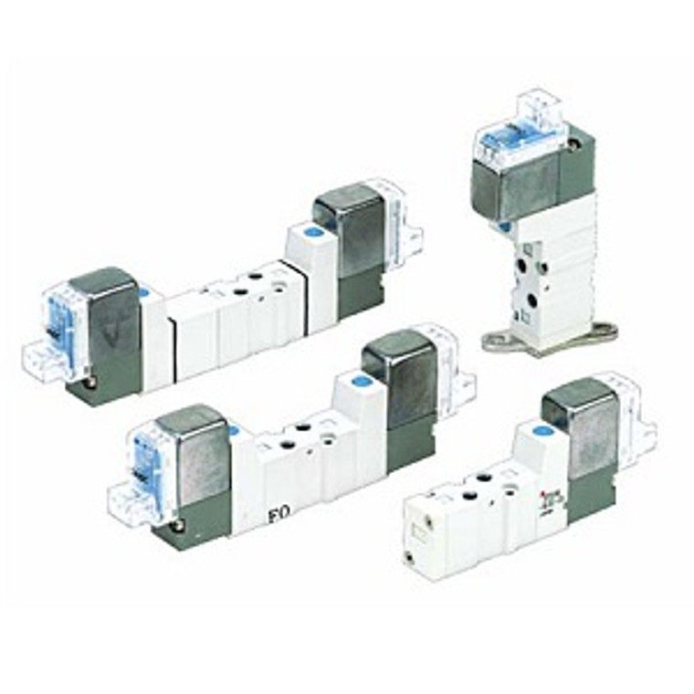 SMC SYJ3323-5MZ-M3-F SYJ3000 Series 4·5 Port Solenoid Valve Rubber Seal Body Ported Single Valve