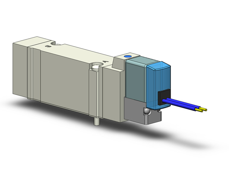 SMC SY5140-1G 4/5 port solenoid valve valve, sgl sol, base mt (ac)
