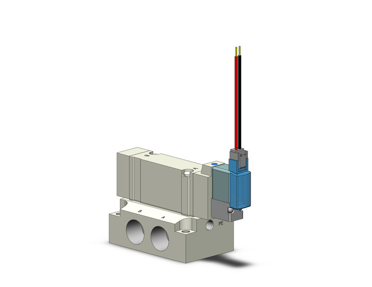 SMC SY5140-3M-02F Valve, Sgl Sol, Base Mt (Ac)