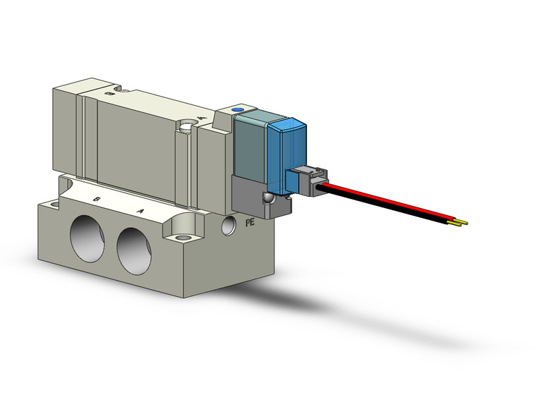 SMC SY5140R-5L-02 Valve, Sgl Sol, Base Mt (Dc)