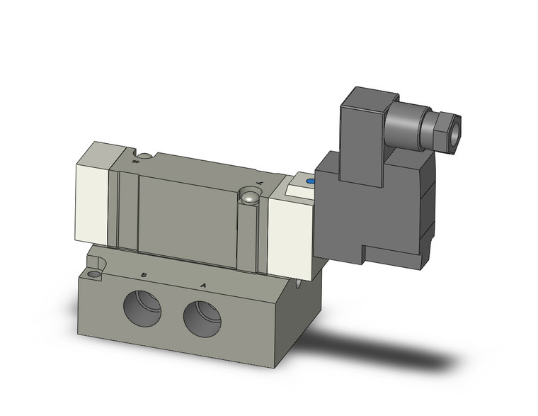 SMC SY7140R-3DZ-02T Valve, Sgl Sol, Base Mt, Din