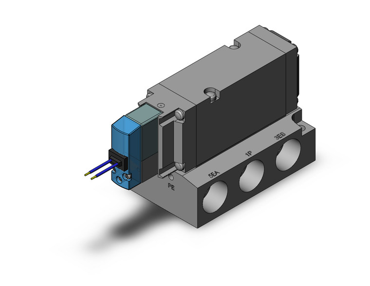 SMC VF5144-3G1-04T Pilot Operated 5 Port Solenoid Valve