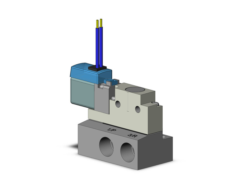 SMC VQZ115-6G1-01T 3 port base mounted solenoid valve