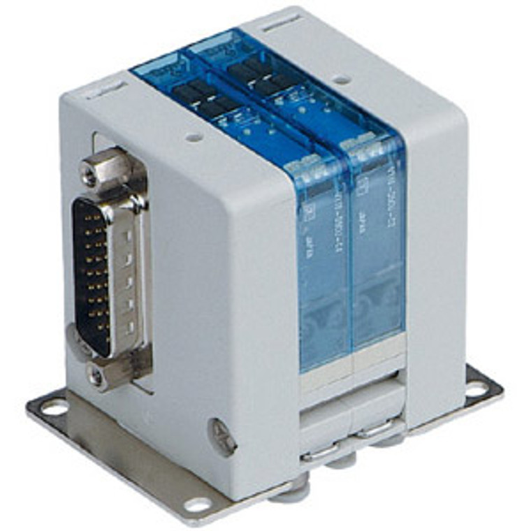 SMC VV100-10FBD2-10U1-C6F1 VV100 Series 3 Port Solenoid Valve D-sub Connector Plug-in Connector Type Manifold