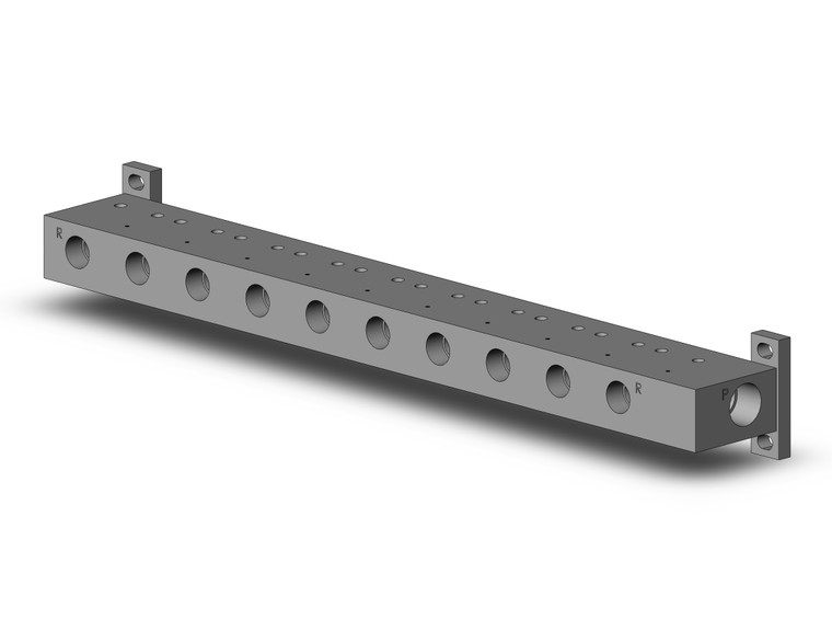SMC VV307-01-103-02N-F Manifold Base, 10-Station