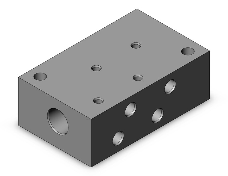 SMC VV5K3-21-02 Manifold, Extruded Aluminum Bar